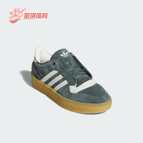 阿迪达斯男女复古轻便翻毛皮板鞋