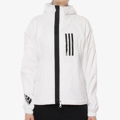 Adidas/阿迪达斯正品女子新款连帽运动服梭织休闲夹克 DZ0033