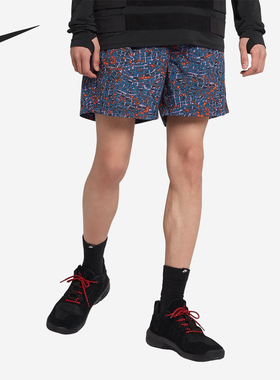 Nike/耐克正品新款男子时尚印花休闲宽松透气运动短裤BQ7286
