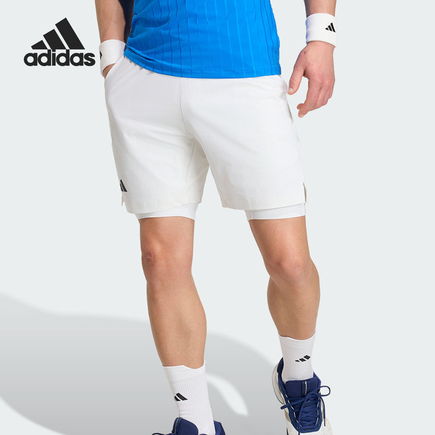 Adidas/阿迪达斯正品TENISHORTS休闲舒适轻便经典网球短裤KB3442
