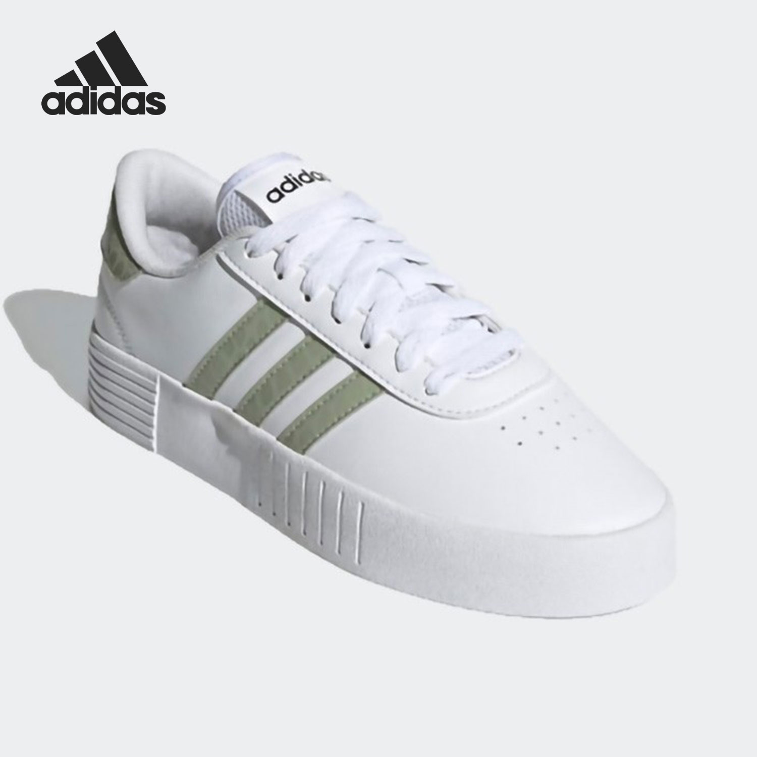 Adidas/阿迪达斯官方正品COURT BOLD女子低帮运动透气板鞋FY9995
