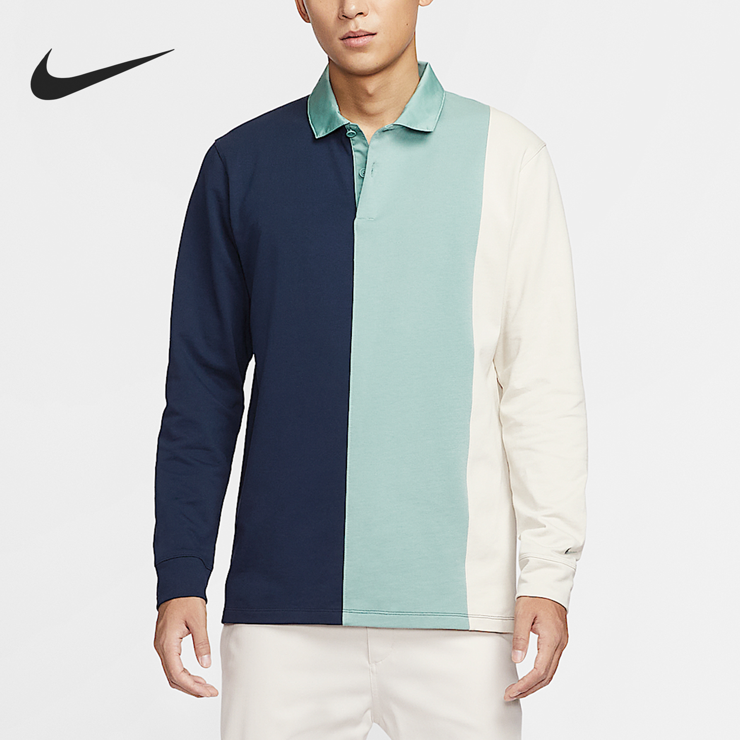 Nike/耐克正品2025秋季款男士拼接高尔夫POLO衫HM5652-451