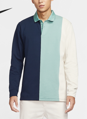 Nike/耐克正品2025秋季款男士拼接高尔夫POLO衫HM5652-451