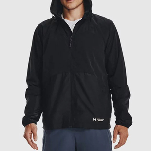 安德玛正品 梭织简约夹克外套1377181 Rush FZ男士 001 Woven