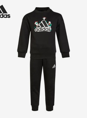 Adidas/阿迪达斯正品冬季新款小童加绒卡通运动套装IA9114