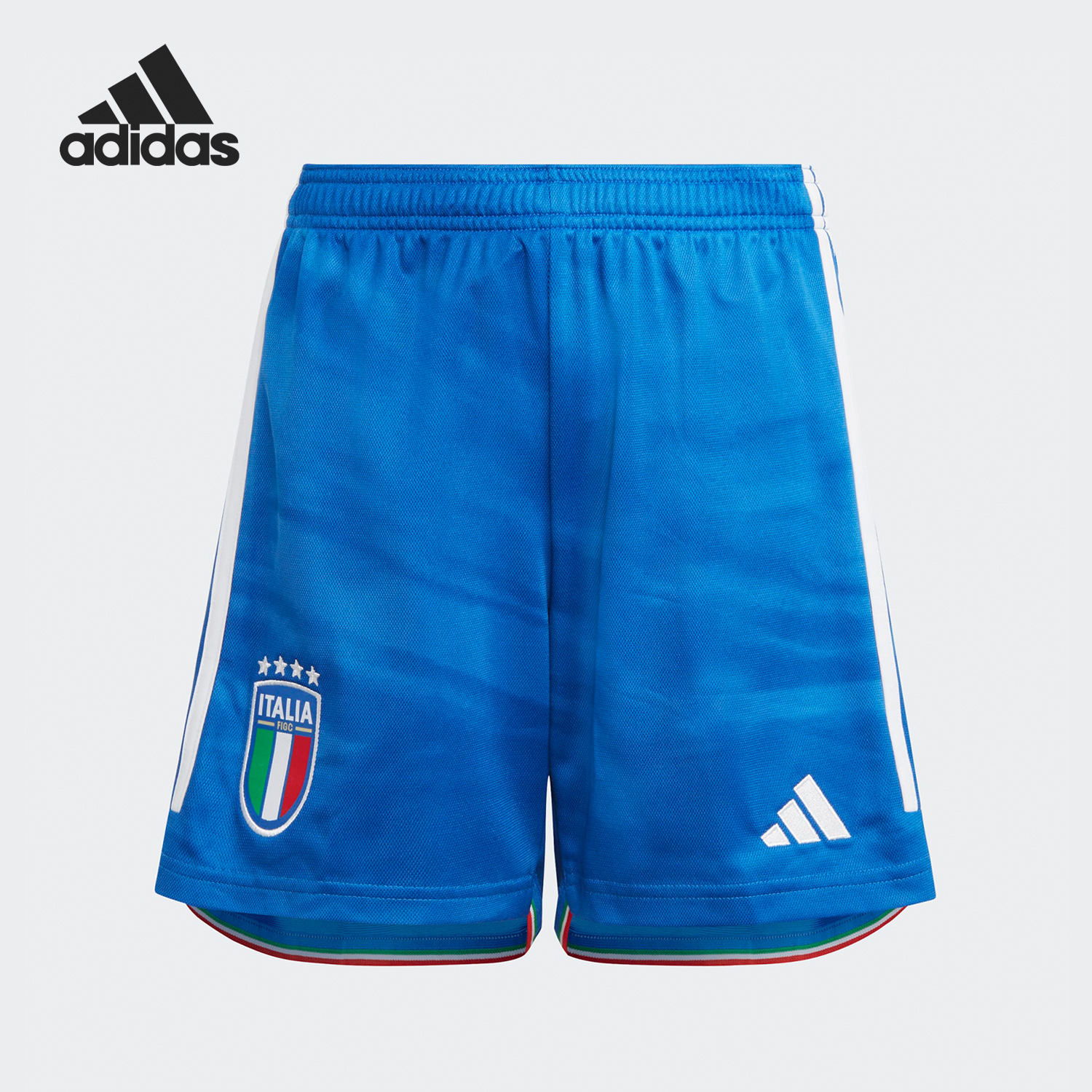 Adidas/阿迪达斯正品新款大童意大利队球迷版足球短裤HS9886