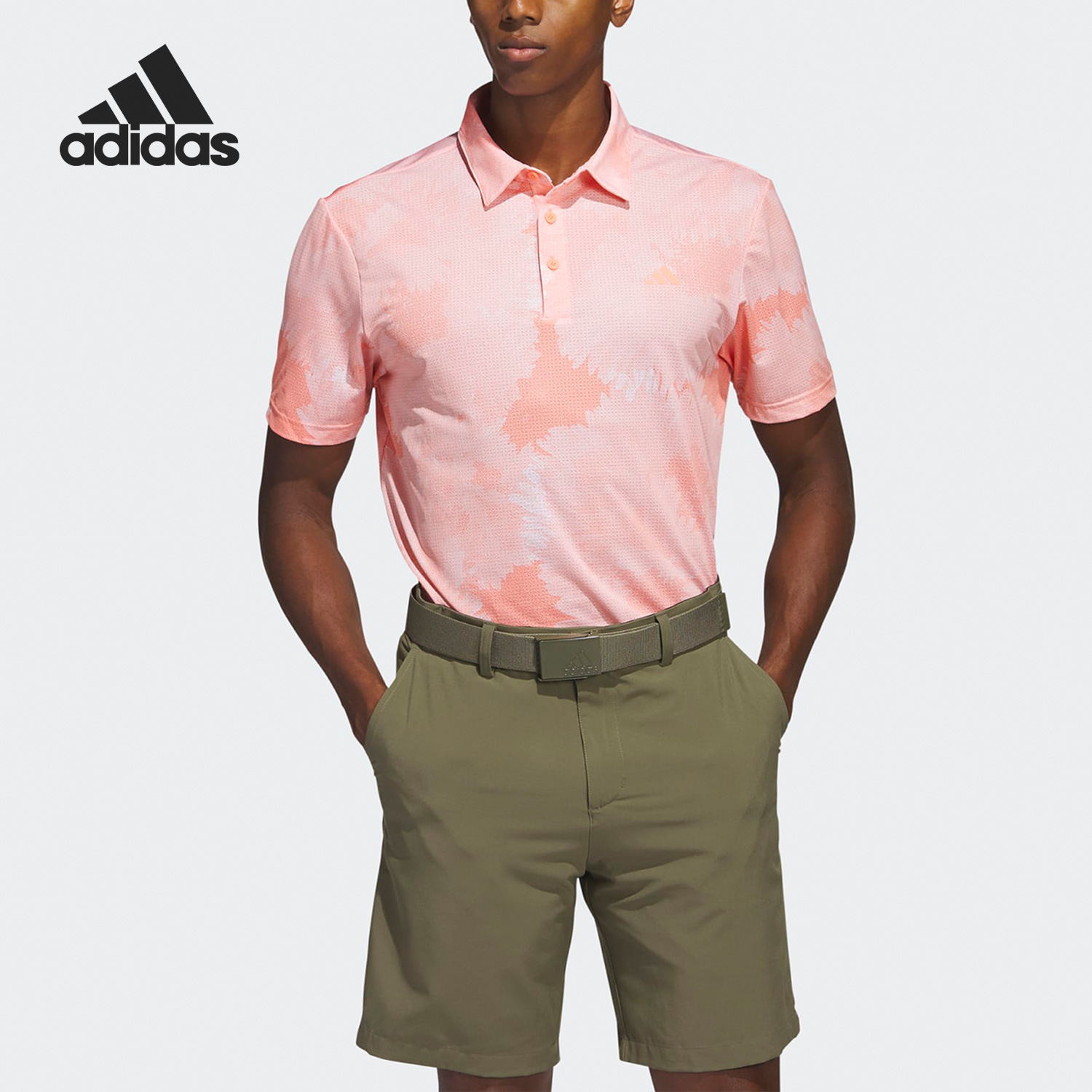 Adidas/阿迪达斯正品新款高尔夫男子运动短袖POLO衫HS1130