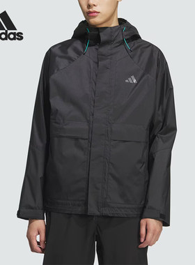 Adidas/阿迪达斯正品新款男黑色加绒轻盈经典保暖夹克外套KR2493