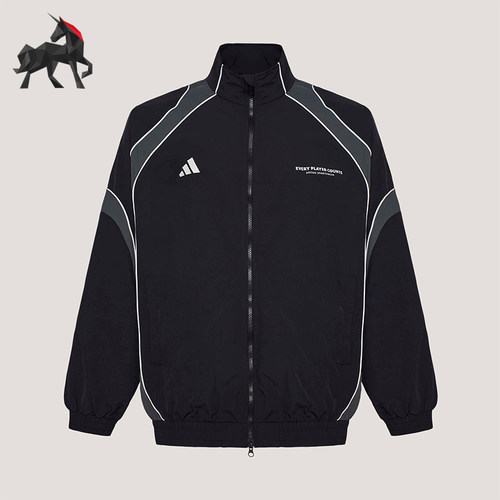 Adidas/阿迪达斯正品BL WOV JKT男士拉链日常休闲宽松外套IB6980