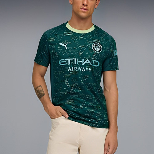 Puma/彪马正品2025男士透气足球训练比赛运动套头短袖782692-04