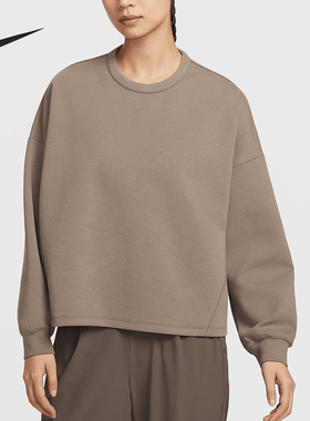 Nike/耐克官方正品秋冬新款女士运动保暖宽松短款卫衣HQ8194-233