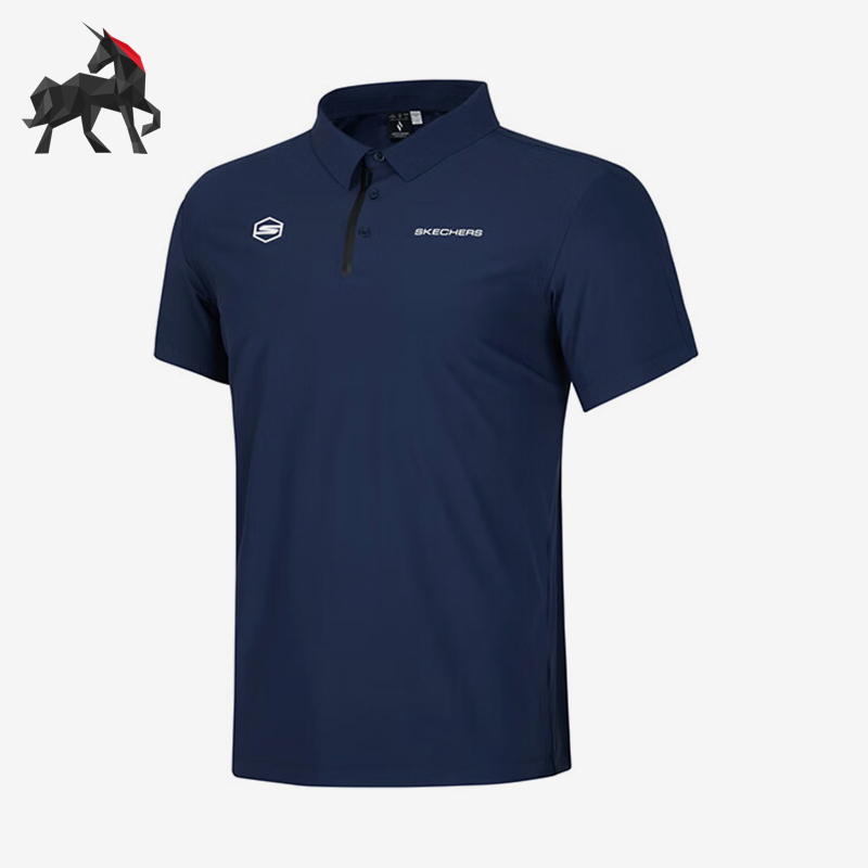 Skechers/斯凯奇正品夏季新款男士翻领休闲透气POLO衫