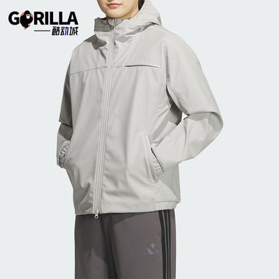 Adidas/阿迪达斯正品SL WARM JKT男士连帽运动休闲抓绒外套KG5179