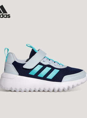 Adidas/阿迪达斯正品PLAYFLOW EL儿童日常低帮魔术贴休闲鞋KJ0773