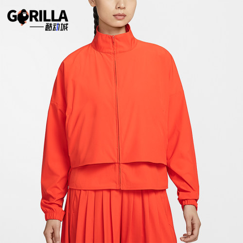 Nike/耐克正品Dri-FIT女士运动宽松网眼经典立领外套HJ0964-633