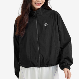 舒适运动梭织宽松透气外套 Skechers 斯凯奇正品 新款 女士立领时尚