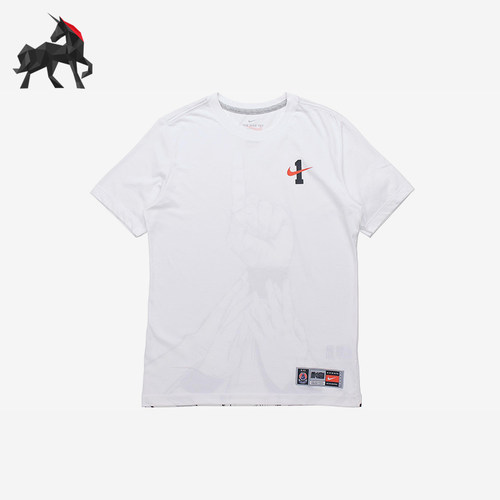 Nike/耐克正品夏季男士涂鸦印花宽松经典休闲透气短袖CI9080-100