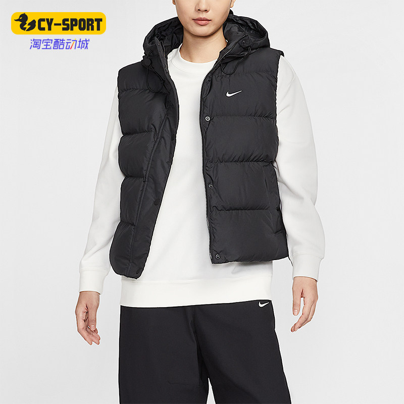 Nike/耐克正品Sportswear女士日常休闲连帽羽绒马甲IH1010-010