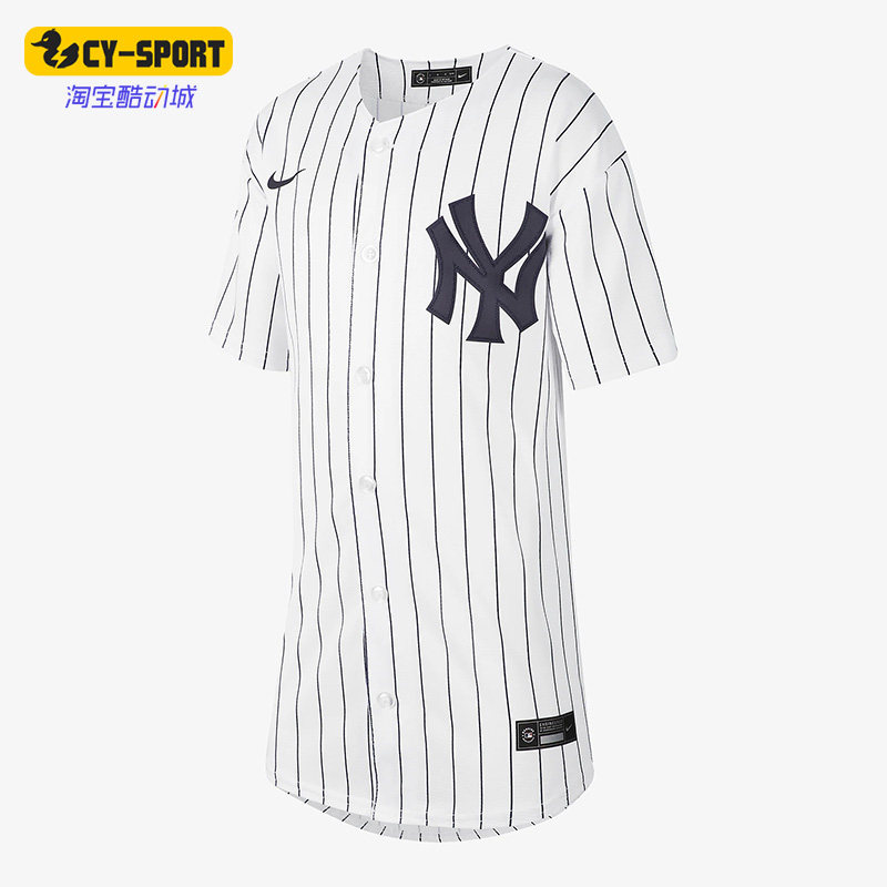 Nike/耐克正品纽约洋基队大童棒球运动短袖球衣DZ3685-100