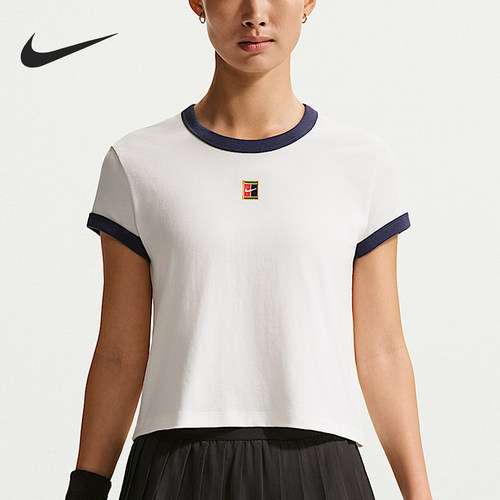 Nike/耐克正品Heritage 女士短袖网球运动经典透气T恤IH5060-133