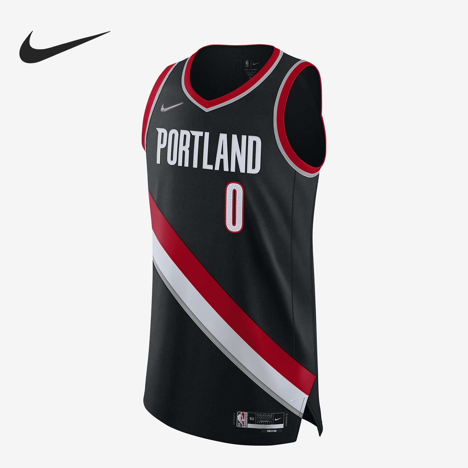 Nike/耐克官方正品NBA AU球员版字母印花篮球背心T恤DB3328-010