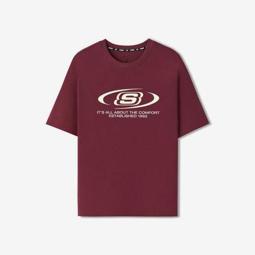 Skechers斯凯奇正品男女短袖透气圆领套头运动T恤L226U064-003T