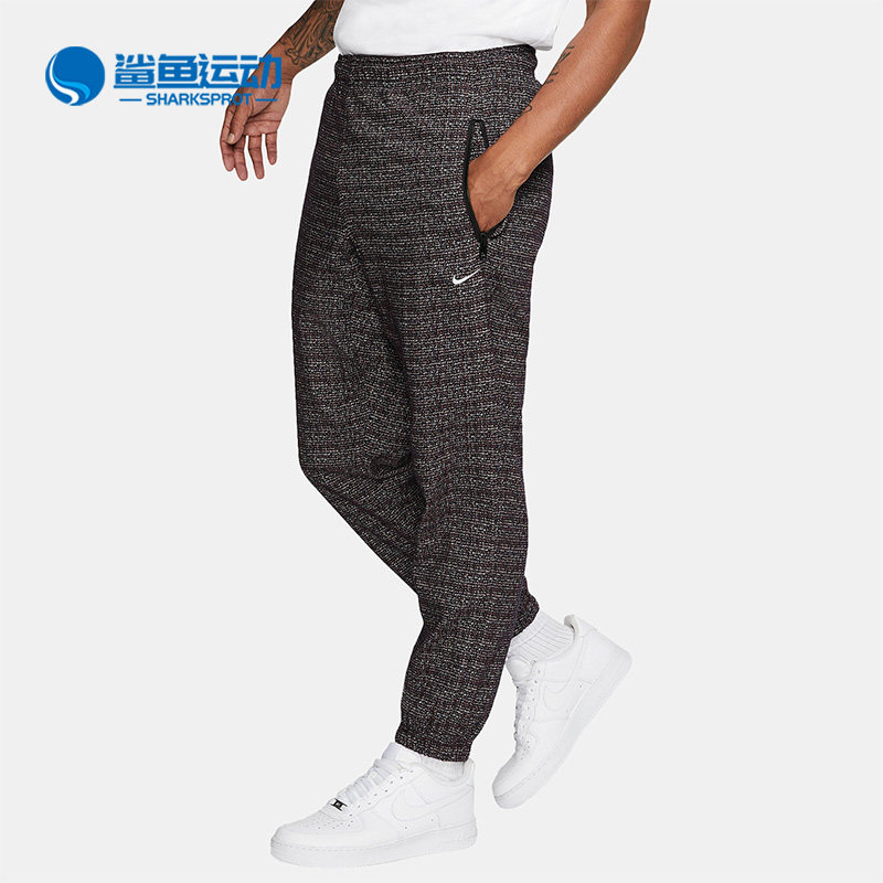 Nike/耐克正品Classic Sport男子意产格子纱线长裤CJ0804-010