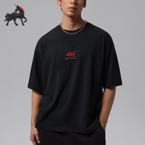 Nike/耐克正品Jordan Flight男士宽松印花经典短袖T恤IF3134-010