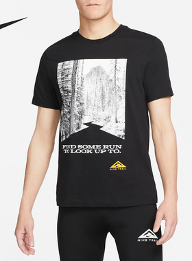 Nike/耐克正品夏季新款男子运动印花休闲短袖T恤DM5434-010