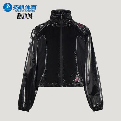 Adidas/阿迪达斯正品2026女士休闲时尚简约拉链宽松外套KY5756