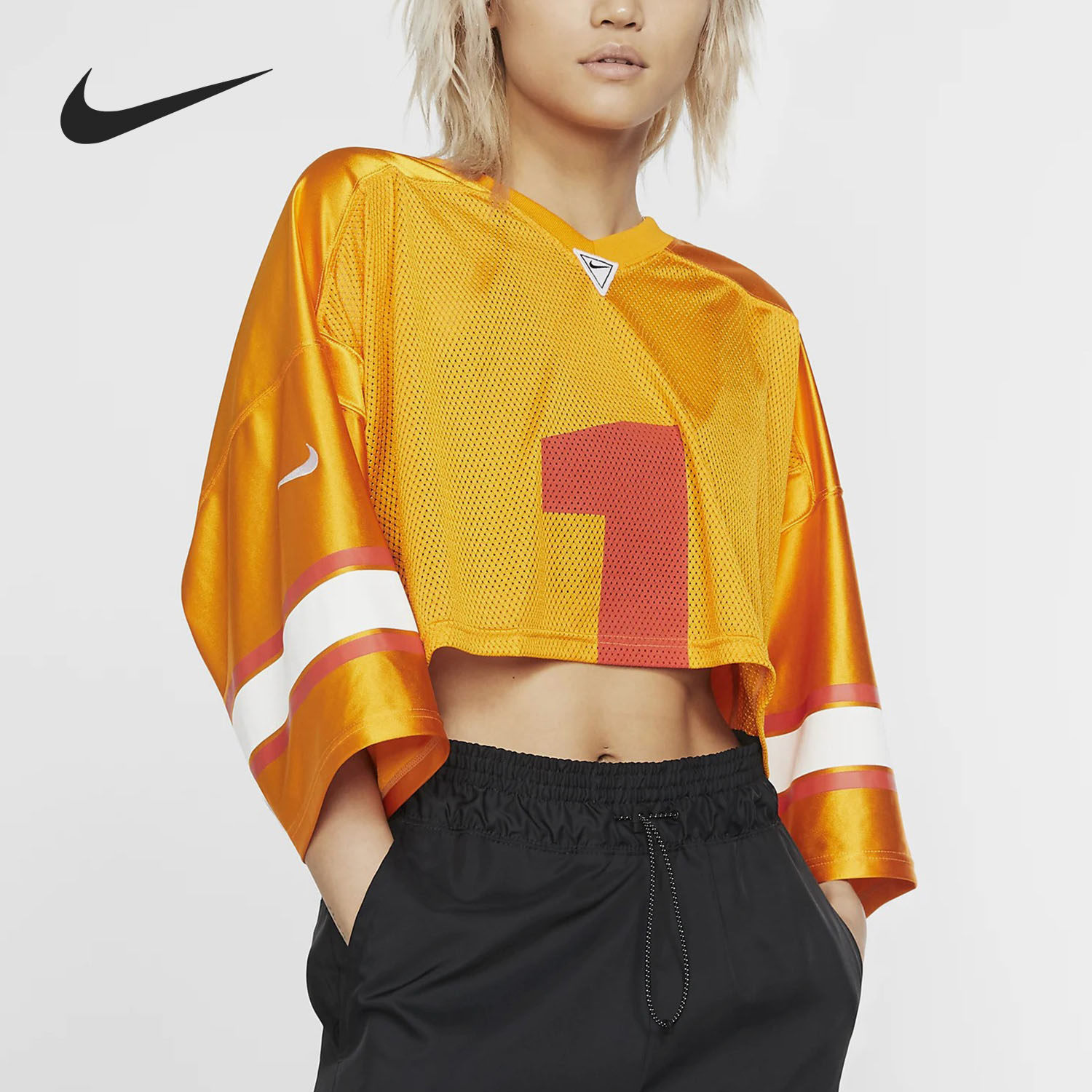 Nike/耐克正品 COLLECTION 女子美式橄榄球上衣T恤 AR5967-567