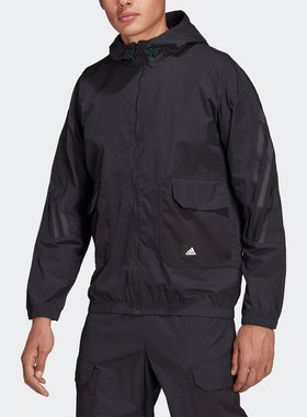 Adidas/阿迪达斯正品休闲男子时尚潮流运动防风外套 H65370