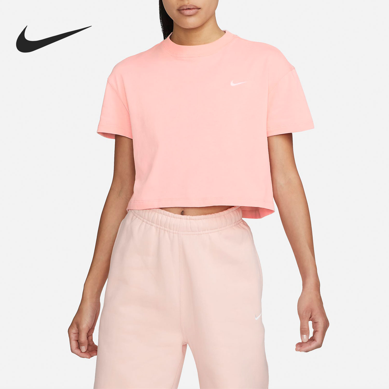 Nike/耐克正品当季新款休闲圆领女子运动短袖T恤DA0324-697