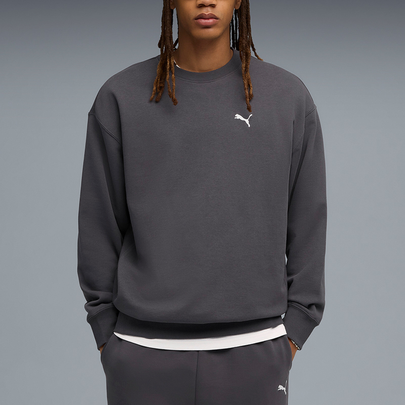 Puma/彪马正品2025秋季款男士针织刺绣运动套头衫631809-44