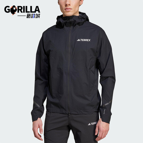 Adidas/阿迪达斯正品JACKET男士户外经典跑步越野冲锋衣KA5872