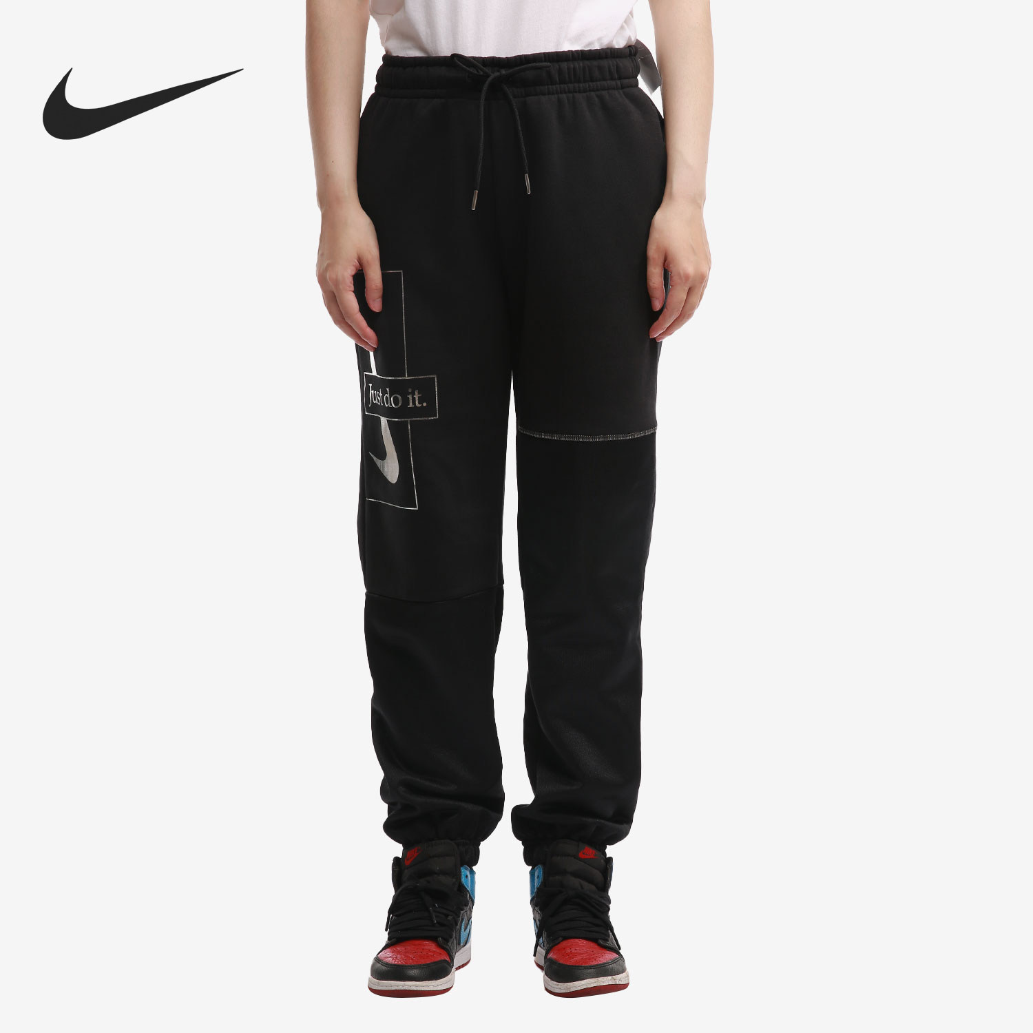 Nike/耐克正品 秋季新款女子运动休闲宽松收腿长裤DC0655