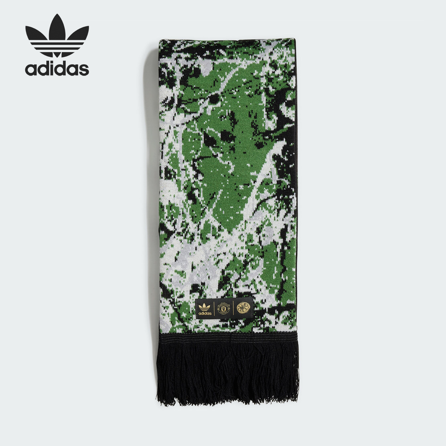 阿迪達斯男女足球保暖運動圍巾