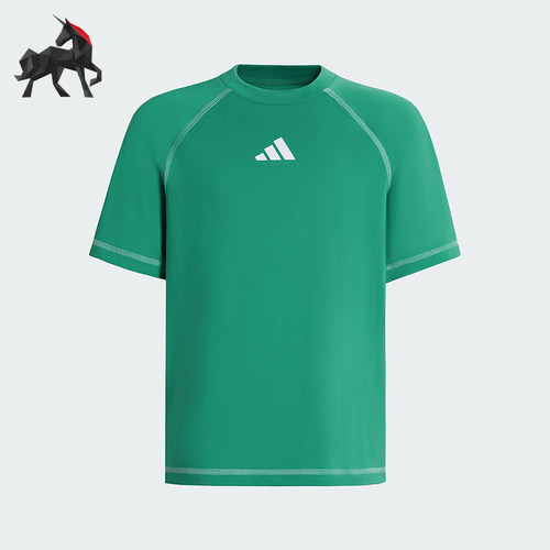 Adidas/阿迪达斯正品夏季儿童复古简约经典时尚潮流短袖T恤KZ0342