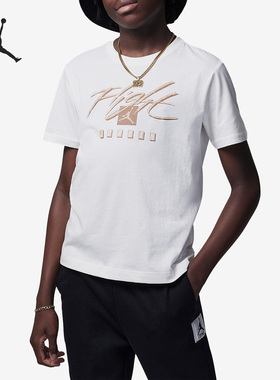 Nike/耐克正品JORDAN儿童运动透气印花休闲短袖FV2655-133