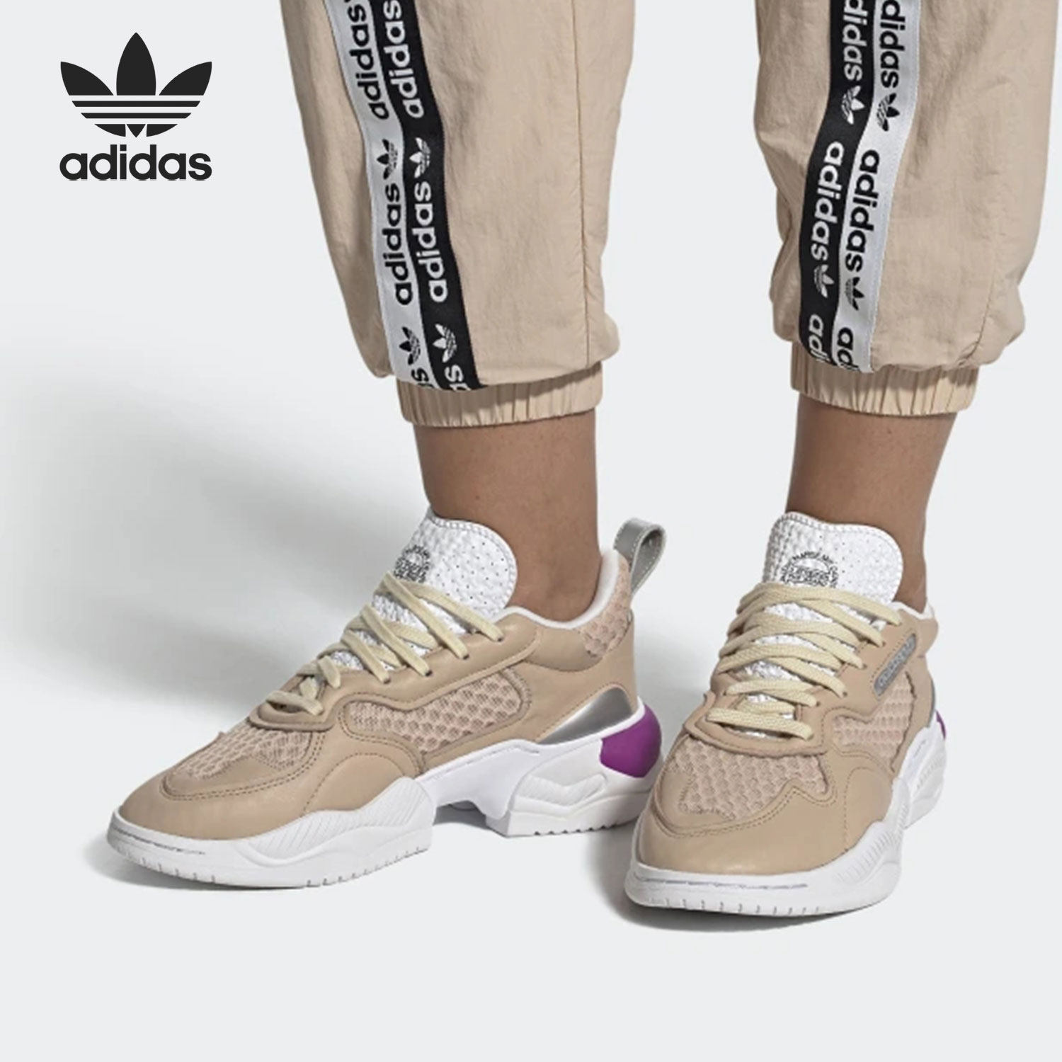 Adidas/阿迪达斯正品三叶草SUPERCOURT RX女子休闲运动鞋 FV3699,运动鞋new,板鞋,淘宝优惠券,粉丝福利购,淘宝优惠卷