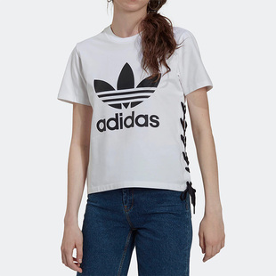 TEE Adidas 阿迪达斯正品 三叶草TREFOIL HS2598 女子耐磨运动短袖