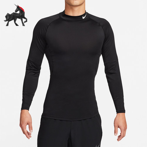 Nike/耐克正品春秋男士运动修身经典印花健身长袖T恤FB7909-010