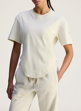 Adidas/阿迪达斯正品CRFD HEM T女士针织经典收腰时尚短袖JX6775