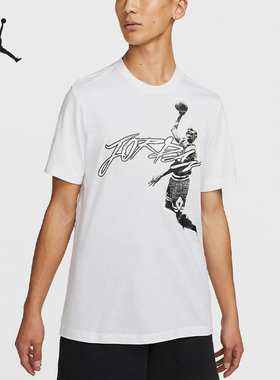 Nike/耐克正品Jordan男士运动圆领时尚印花短袖T恤DH8926-100