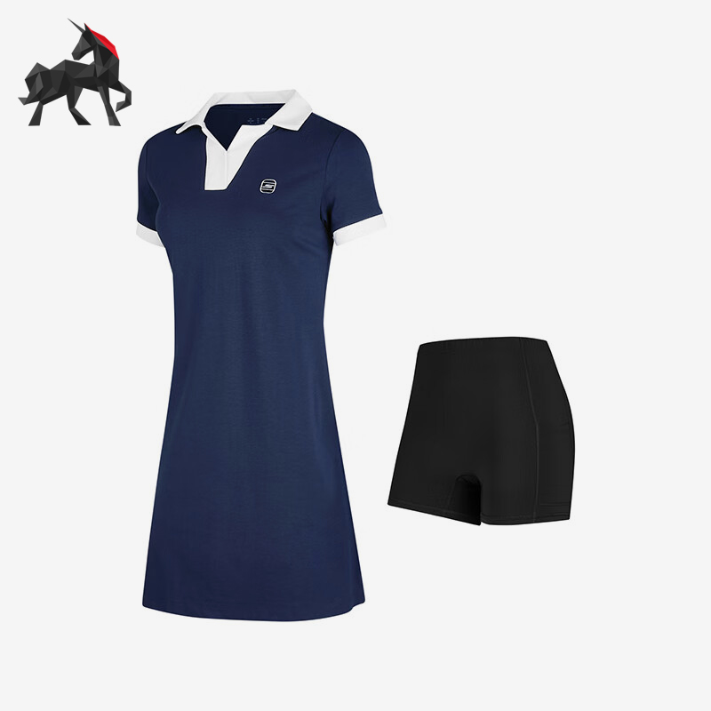 Skechers/斯凯奇正品新款女士舒适透气针织连衣裙套装