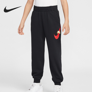 IQ3935 Sportswear大童休闲松紧腰束脚印花长裤 010 耐克正品 Nike