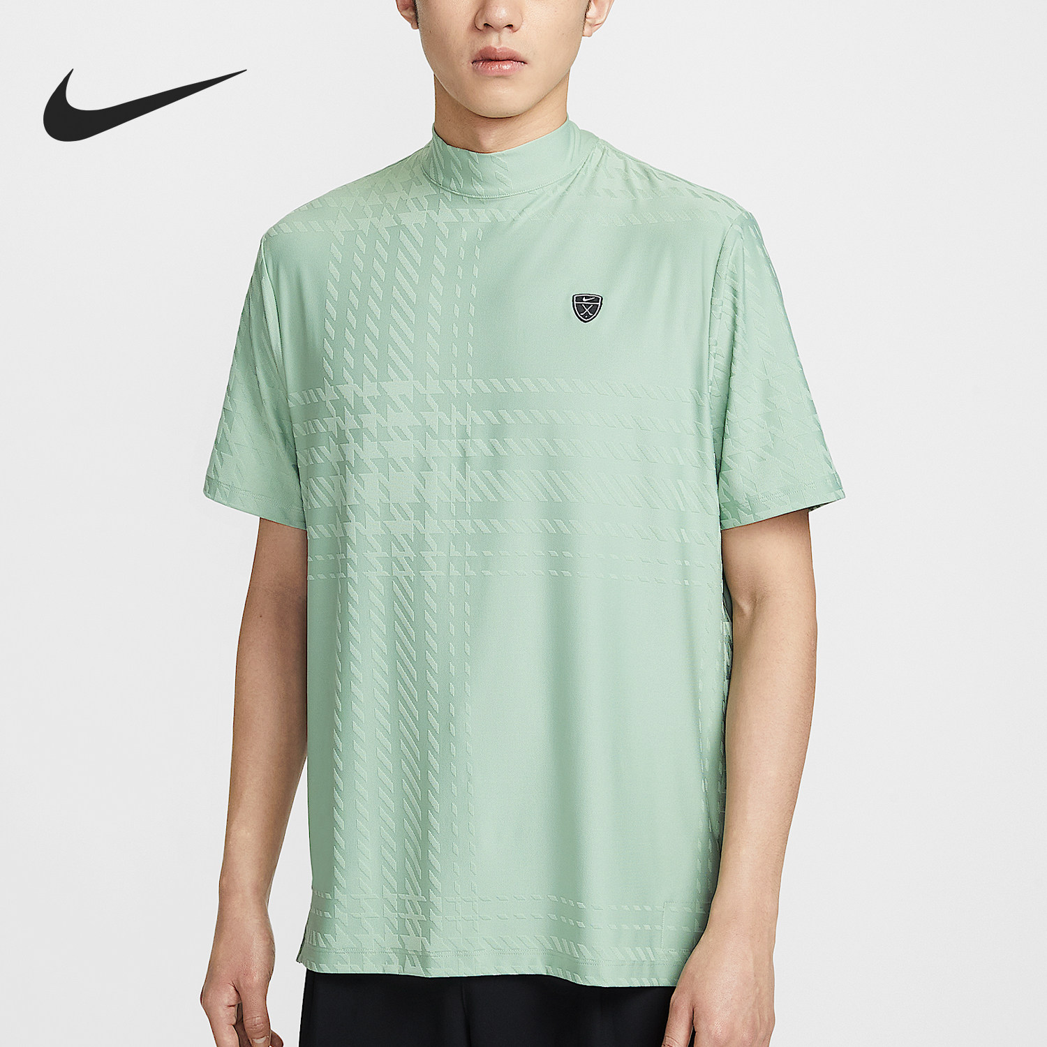 Nike/耐克正品Dri-FIT男士立领套头宽松经典短袖T恤II0785-006