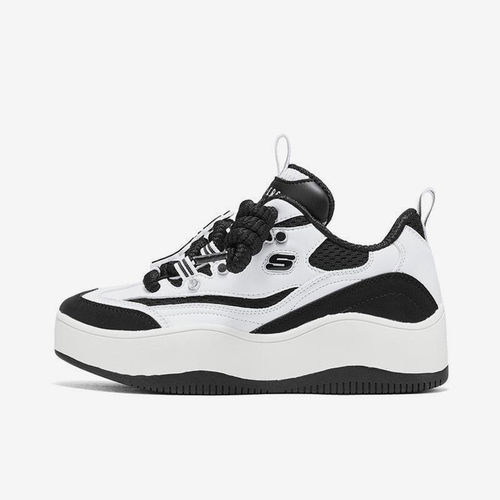 Skechers/斯凯奇正品D'LlTES XL女士耐磨绑带中帮休闲板鞋177840