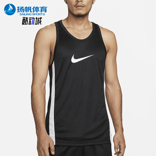 款 2025秋季 男士 无袖 010 Nike 运动篮球拼接背心T恤DV9968 耐克正品