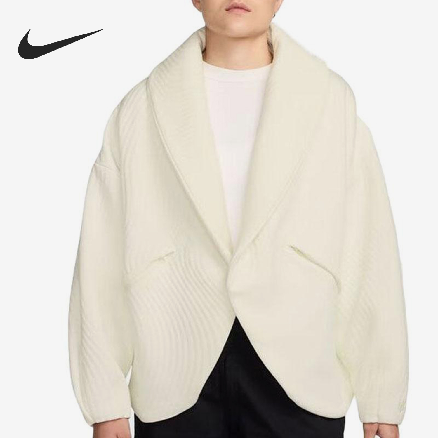 Nike/耐克正品2025女士时尚休闲翻领经典运动夹克外套HF9599-133
